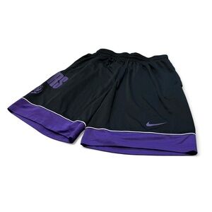 Nike LSU Athletic Shorts in Black and Purple